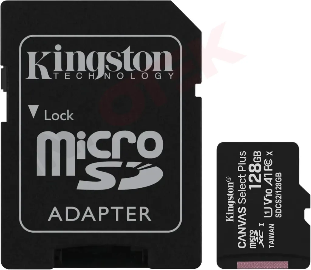 Kingston Canvas Select Plus Carte mémoire Micro SD SDCS2-128Go Class 10 + Adaptateur inclus.webp
