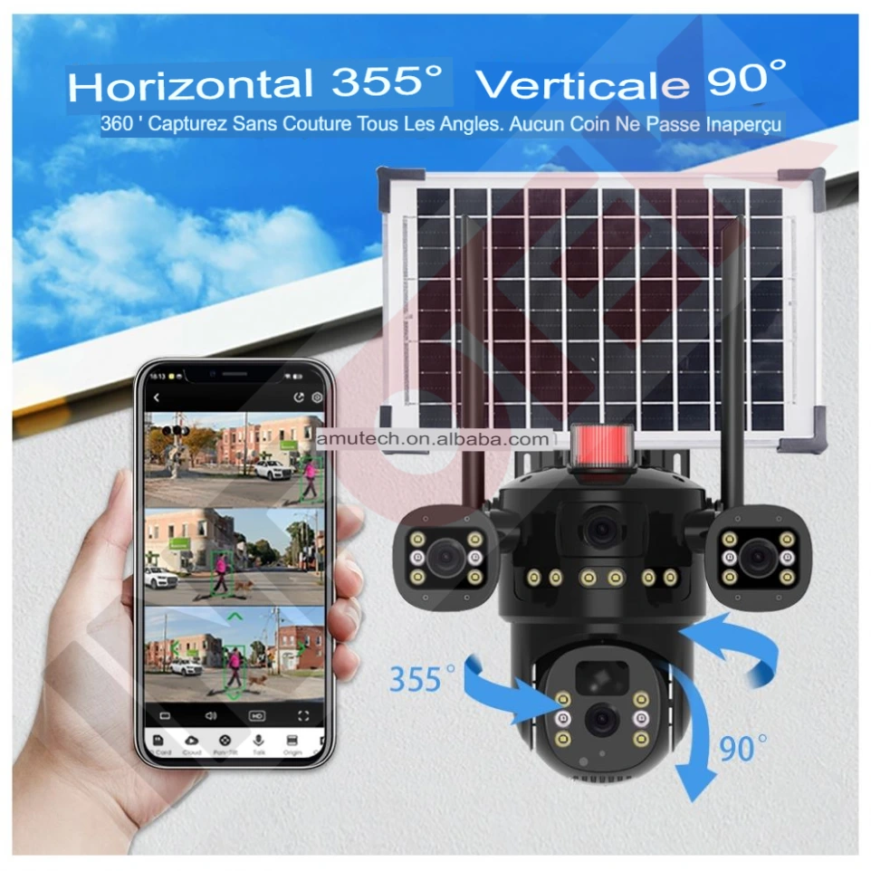 [IFT0140] CAMERA SOLAIRE WIFI V380