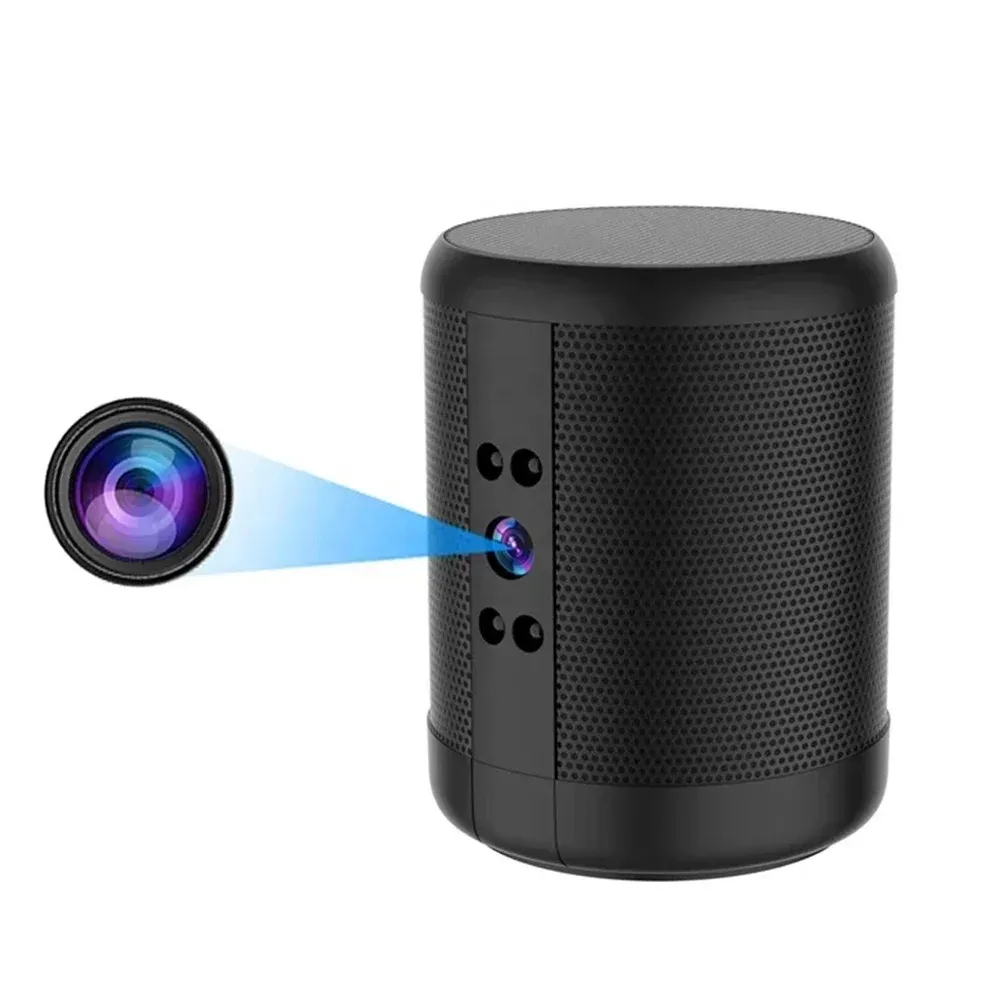 Haut-parleur portable sans fil avec mini caméra HD, enregistrement audio-vidéo bidirectionnel